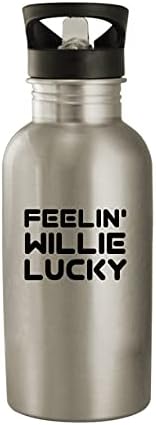 Molandra Products Feelin' Уили Лъки, Бутилка за вода от неръждаема Стомана, 20 грама, Сребриста