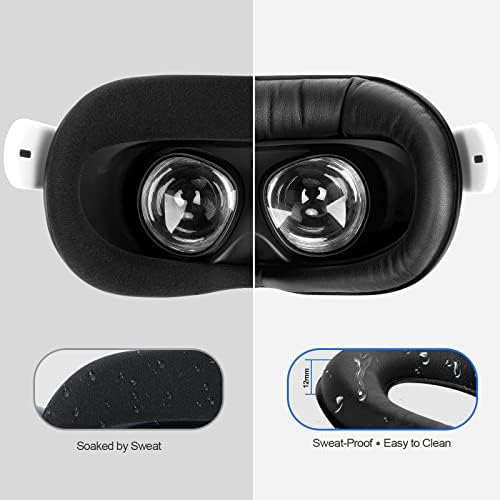 Тампон за лице SUPERUS и уплътнението за очила, Съвместими с аксесоари Oculus / Meta Quest 2, повишаване на комфорт и предотвратяване