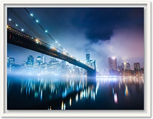 Бруклинския мост нощем
