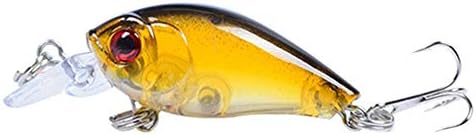Нов 1бр 4,5 см/4G Лазерна Твърда Кривошипная Риболовна Стръв Тройни Куки 3D Очите Стръв Риболовни принадлежности - (Цвят: C9)
