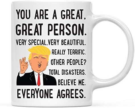 Andaz Press Смешно Благодарността си към Президента на Дональду Трампу 11 грама. Подарък под формата на утайка от чаши, Ти си Прекрасен