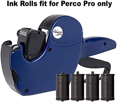 Ролка мастило Perco за этикетировщиков Perco Pro 1 Line и Perco Pro 2 Line (Pro Inker 4 Pack) в комплект с цена пистолет Perco Pro 2 Line, 8-фигурални 2-водачи цена пистолет