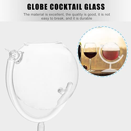 За поръчка, 1 бр., стъклена чаша с форма на топка, стъклени чаши за бар, чаши за коктейли, прозрачно украса за дома