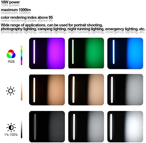 RGB Преносима Светодиодна Светлинна Пръчка Акумулаторна 12 Нива на Яркост Photography Light Stick Photography Jpeg Video Light
