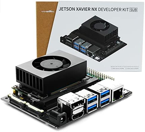Kit Yahboom в jetson Xavier NX SUB с Антена Мрежова карта, Адаптер за захранване 128-гигабайтов SSD в jetson Xavier NX (версия eMMC) (8G)