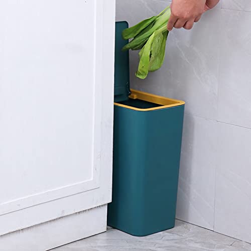 Кухненска кофа за Боклук в Кофата за резервоар за тоалетна Пресована тип с капак, кошче за хартия с прорези, Домакински и Кухненски Цилиндър