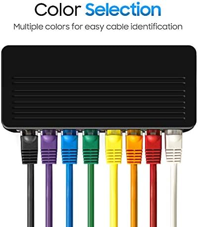 Кабел за свързване Cmple - Cat5e Ethernet мрежов кабел Интернет RJ-45, UTP, интернет-тел за модем, рутер, КОМПЮТЪР, телевизор, конзоли