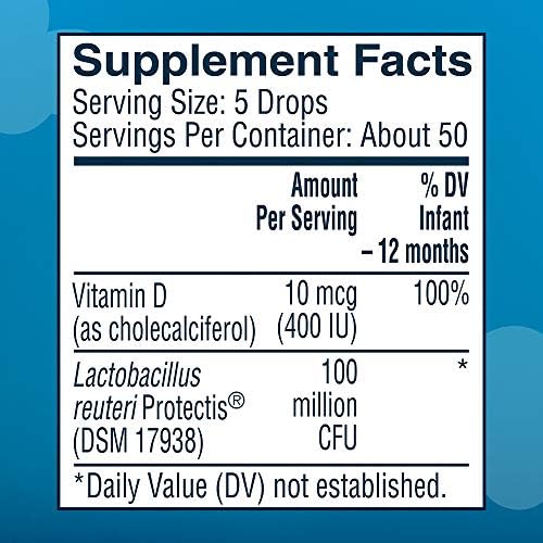 Детски пробиотични капки Gerber Good Start с витамин D, Успокояващи, 0,34 унция (опаковка от 2 броя)