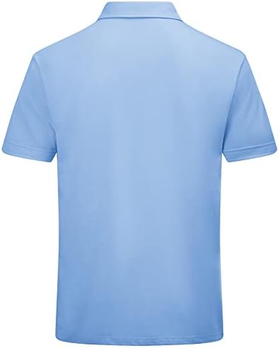 Мъжки Ризи Поло ОНАЗИ LIGHTING - Риза за Голф С Къс Ръкав, Абсорбиращи Влагата Стаи Ризи, Мрежести Спортни Ризи