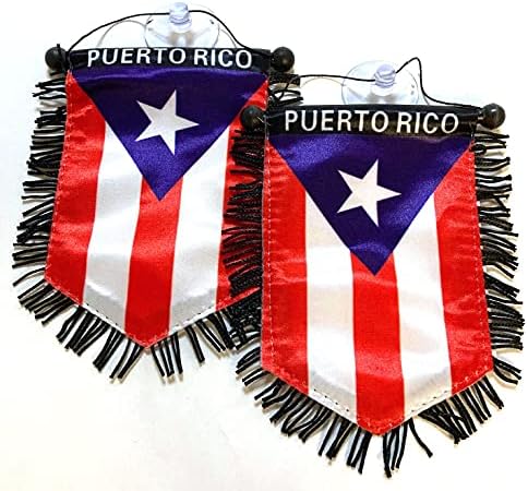 Пуерто Рико малък пуерторикански флаг за автомобили домашен монтиране на рамката на прозорец флаг аксесоари за декорация на окачен