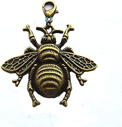 Ключодържател със скоба за медоносной пчелите или цип, идеален за колиета, гривни, ключодържатели и обеци, очарователни бижута, ръчно