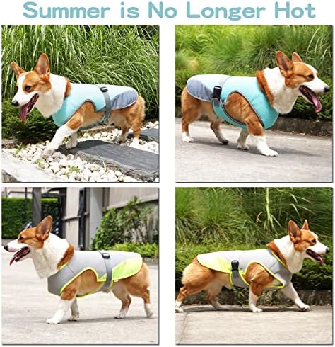 Охлаждащ жилетка за кучета - Дишаща Охлаждащ жилетка за кучета с регулируеми ремъци за малки, Средни и Големи Кучета, яке-хладилник