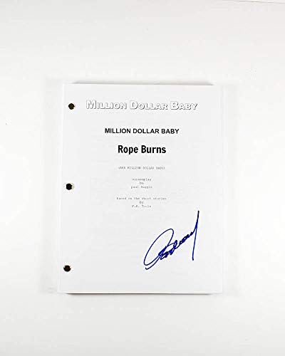 Сценарий на детето Клинт истууд мръсния за един милион долара С Автограф на Истински GA COA