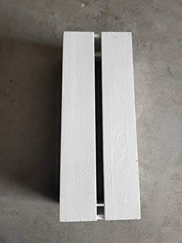 Дървени кутии за съхранение на Anncus ръчно изработени в стил ретро в селски стил - (Цвят: бял)