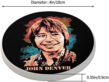 Влакчета Джон Design Theme Denver, Кръгли Подложки за Чаши от Диатомита, Поглъщащ Поставки за Напитки за Журнального за Маса, аксесоари за