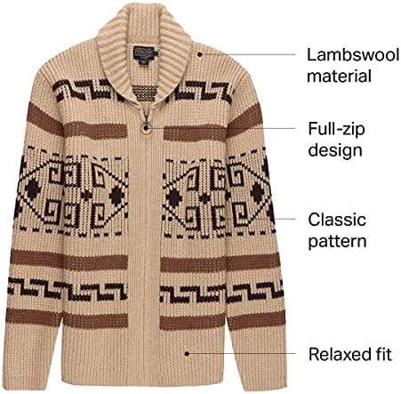Мъжки Оригинален пуловер-жилетка Westerley с цип Pendleton От Westerley