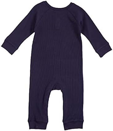 Baby Creysi - Син Гащеризон с дълги ръкави - Детски дрехи - Качество и любов - За по-малките момчета - Детски дрехи за зимата