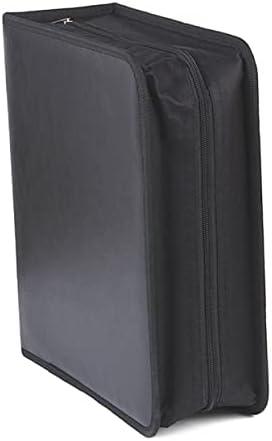 Чантата Mobestech с цип, 240 Слотове за Притежателите Практическа Автомобили папка корици за Книжката, Черна Чанта-Органайзер, Градинска