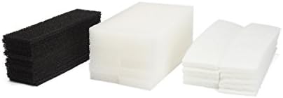 Комплект порест каучук филтри LTWHOME Value, карбонови филтри и филтър от полиестер, подходящ за филтър Fluval U4 (в опаковка от 36 броя)