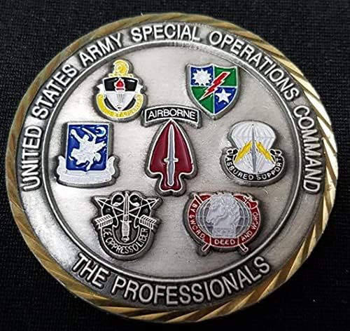 Командването за специални операции на армията на САЩ USASOC Командир Генерал Кръг Неназванная Монета на Повикване