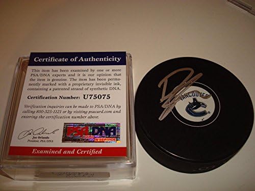 Райън Кеслер подписа хокей шайба Ванкувър Канъкс с автограф на PSA/DNA COA b - за Миене на НХЛ с автограф