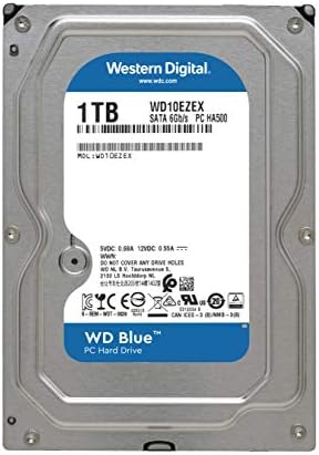 Вътрешен твърд диск Western Digital WD Blue PC капацитет от 1 TB HDD - 7200 Об/мин., SATA 6 Gb / s, 64 MB кеш-памет, 3,5 - WD10EZEX