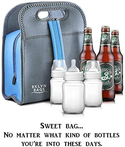 Неопреновая чанта за обяд – Tiffin Bag – Дългогодишна Изолирано чанта за Bento с цип и лента за момчета, Момичета, деца, юноши