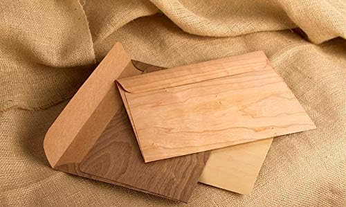 4,5 x 6 - Дървени пликове - A6 - Заготовки - Произведено в САЩ, опаковка по 100