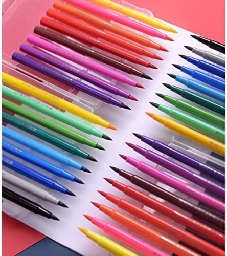 XBWEI 36-48 цветове, Миещи Акварели Художествени Маркери, Пискюл за Списания, Дръжки, Аксесоари за Рисунка, Акварел фигура (Цвят: прозрачен