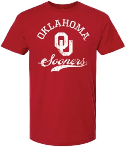 Мъжки Памучен тениска Red & West NCAA Oklahoma Sooners с логото на винтажным