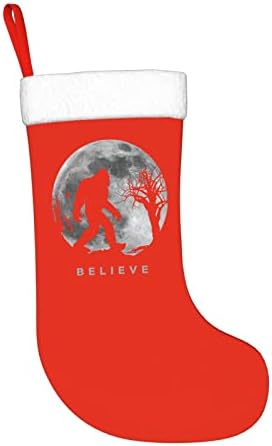 Yoigng Снежен Човек Вярва Коледен Отглеждане На Коледни Чорапи, Класически Празнична Украса Камина Окачен Чорап