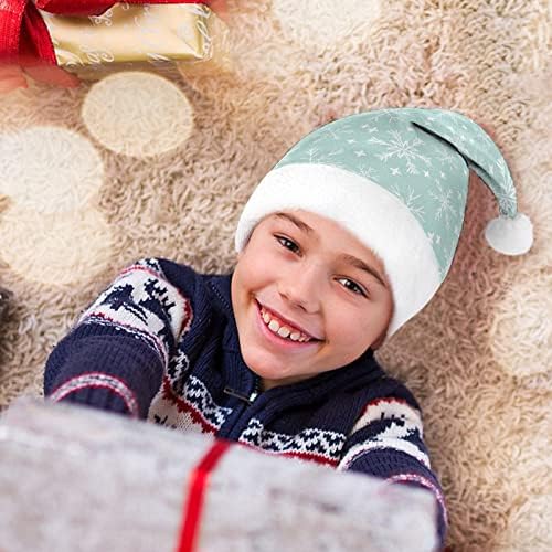 Мятная Хубава Зимна Коледна Шапка във Формата на Снежинки, Персонални Шапка на Дядо Коледа, Забавни Коледни Декорации
