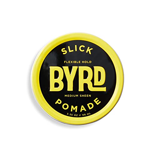 BYRD Slick Pomade - Еластична фиксация, Среден блясък За всички типове коса, Не съдържа минерални масла, парабени, фталатов, сулфати,