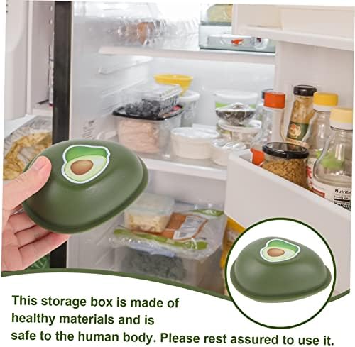 ОПАКОВКА с 8 бр. Пластмасова кутия за авокадо с хрупкава коричка маслинено-зелен цвят