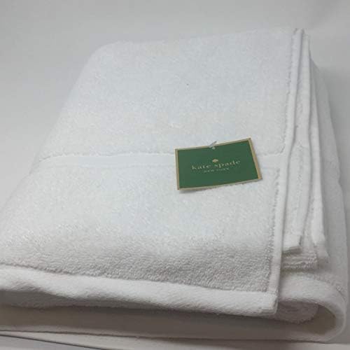 Бяла кърпа кейт Спейд Комплект от 6 теми - 2 Хавлиени Кърпи за баня, 2 Кърпи за ръце, Гъба 2