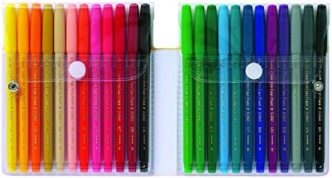 Комплект цветни маркери Pentel, Съвет от тънки влакна, Различни цветове, Определени от 24