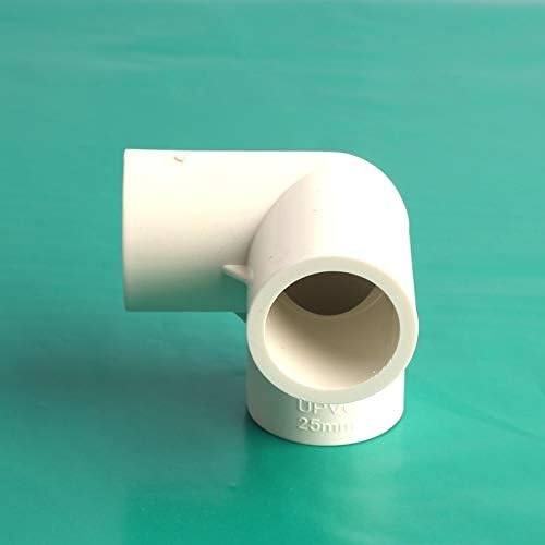 Каммас 10 бр. Зелен Палец Вътрешен Диаметър 25 мм PVC Чай Връзка Домашна Градина Лакът Чай PVC Фитинг - (Цвят: бял)