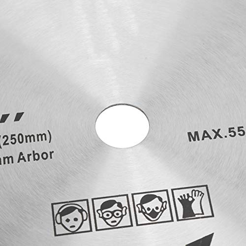 Дискова трион Fafeicy 10 инча / 254 mm x 80 Т, 5500 об/мин, Пильный диск от Цементированного карбид, Дървообработващи Режещи Диска за Иглолистна
