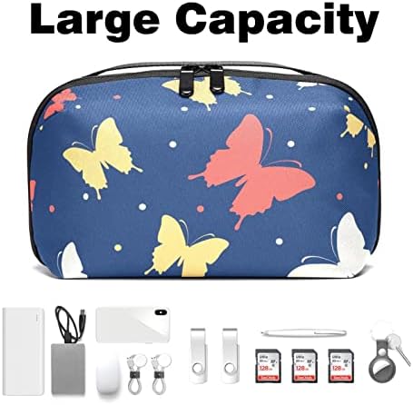 Преносим Електронен Органайзер за Чанти, Чернильная Пеперуда, Пътна Чанта За Съхранение на Кабел, Твърди Дискове, USB, SD-карта, Зарядно