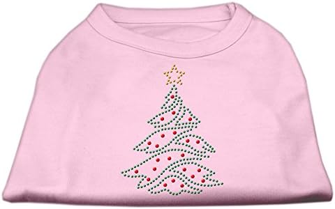 Mirage Пет Коледно Дърво От Кристал Светло Розова Риза За Кучета Поликоттон Среден