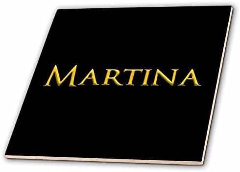 3дРоза Мартин-популярно детско име за момичета в САЩ. Жълто на черно амулет -теракот (ct_351365_1)