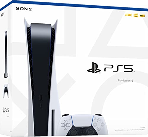 Дискова версия на Playstation 5 за конзолата PS5 - Допълнителен контролер с зареждащата станция DualSense, детска 4K-TV, честота