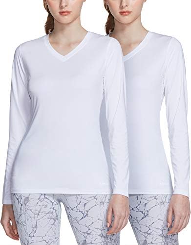 ATHLIO 2 или 3 Опаковки Женски Тренировъчни тениски UPF 50 + и е С дълъг ръкав, Риза За бягане С защита От uv, Спортни Блузи