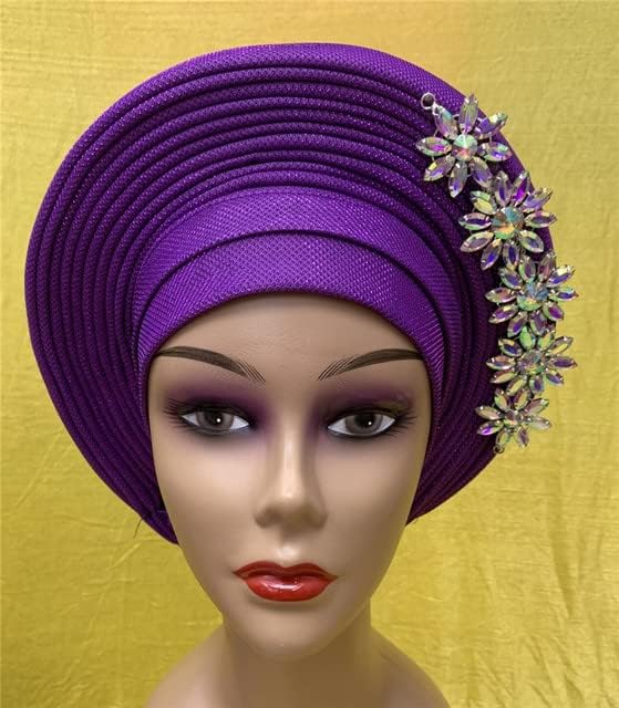Тюрбани за жени, превръзка на главата, Гела, Вече е Направено в АСО, Ake, Нигерия, за Традиционния Брак, Африка Капор, Дамска шапка, Превръзка