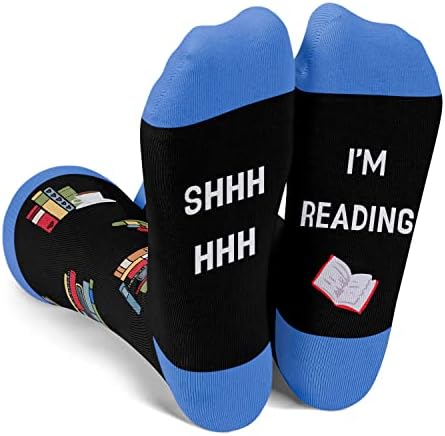 Смешни Чорапи Zmart, Глупави Чорапи, Луди Чорапи за Жени, Подаръци за Учители, книгата любители