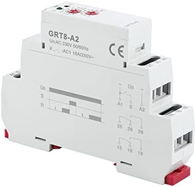 GRT8-A Електронно реле таймер за забавяне 16A SPDT с реле за време 12, 24 и 220 във Вид На DIN-рейки AC230V или AC/DC12-240V 1 бр. Размер: