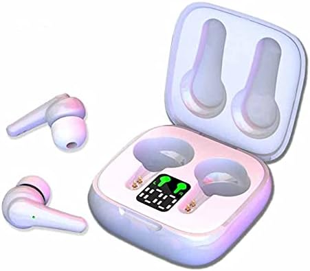TBIIEXFL Слушалки Музикални Слушалки 9D Стерео Съраунд Звук Цифров Дисплей за слушалки (Цвят: D)