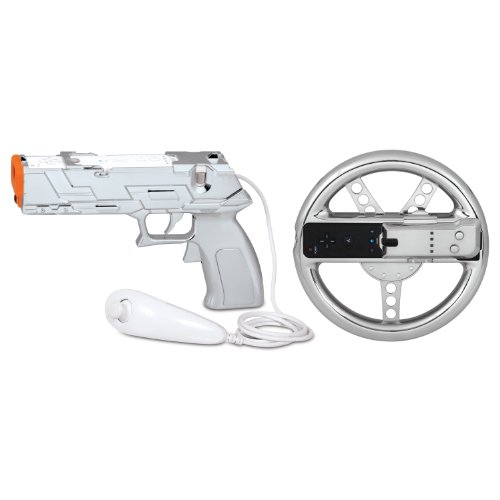 Комплект dreamGEAR за Nintendo Wii Race and Shoot (сребрист)