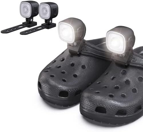 Led светлини за Crocs, 2 бр., комплект аксесоари за фенерче Crocs, регулируеми, водоустойчив и акумулаторна батерия, идеален