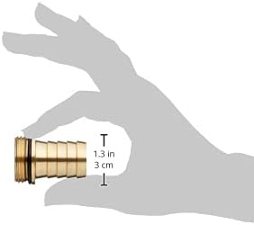 Месинг тръбен накрайник на GARDENA: Месинг фитинг за ножных и междинни клапани, подходящ за тръби с диаметър от 25 мм (1 ) (7251-20)